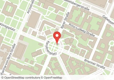 Hotels an der Karolinenplatz in München – Unterkünfte, Pensionen und Ferienwohnungen in zentraler Lage