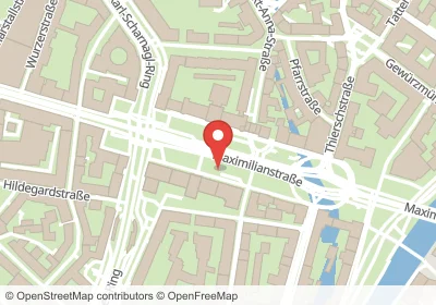 Hotels an der Maximilianstraße in München – Unterkünfte, Pensionen und Ferienwohnungen in zentraler Lage