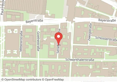 Hotels an der Senefelderstraße in München – Unterkünfte, Pensionen und Ferienwohnungen in zentraler Lage