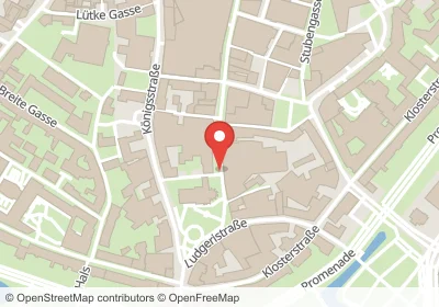 Hotels an der Ludgeristraße in Münster – Unterkünfte, Pensionen und Ferienwohnungen in zentraler Lage