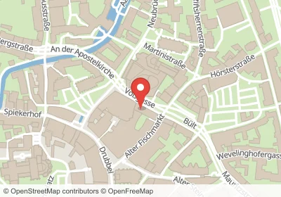Hotels an der Voßgasse  in Münster – Unterkünfte, Pensionen und Ferienwohnungen in zentraler Lage