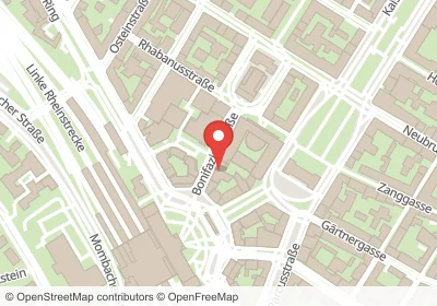 Hotels an der Bonifaziusstraße in Mainz – Unterkünfte, Pensionen und Ferienwohnungen in zentraler Lage