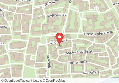 Hotels an der Bindergasse in Nürnberg – Unterkünfte, Pensionen und Ferienwohnungen in zentraler Lage
