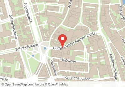 Hotels an der Färbergäßchen in Augsburg – Unterkünfte, Pensionen und Ferienwohnungen in zentraler Lage