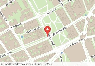 Hotels an der Gallusanlage in Frankfurt am Main – Unterkünfte, Pensionen und Ferienwohnungen in zentraler Lage