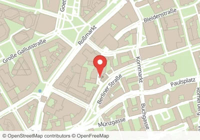 Hotels an der Großer Hirschgraben in Frankfurt am Main – Unterkünfte, Pensionen und Ferienwohnungen in zentraler Lage