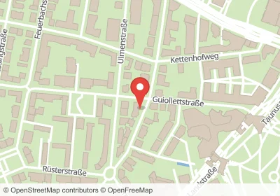 Hotels an der Guiollettstraße in Frankfurt am Main – Unterkünfte, Pensionen und Ferienwohnungen in zentraler Lage