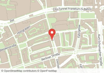 Hotels an der Hasengasse in Frankfurt am Main – Unterkünfte, Pensionen und Ferienwohnungen in zentraler Lage