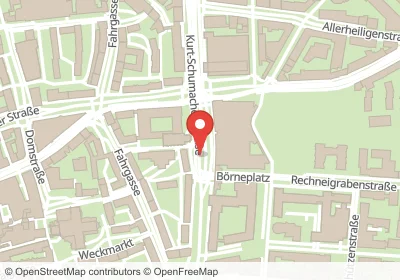 Hotels an der Kurt-Schumacher-Straße in Frankfurt am Main – Unterkünfte, Pensionen und Ferienwohnungen in zentraler Lage
