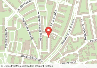 Hotels an der Vereinsstraße in Frankfurt am Main – Unterkünfte, Pensionen und Ferienwohnungen in zentraler Lage