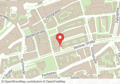 Hotels an der Ziegelgasse in Frankfurt am Main – Unterkünfte, Pensionen und Ferienwohnungen in zentraler Lage