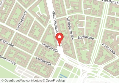 Hotels an der Waldhofstraße in Mannheim – Unterkünfte, Pensionen und Ferienwohnungen in zentraler Lage