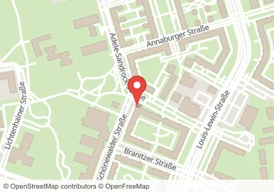 Hotels an der Adele-Sandrock-Str. in Berlin – Unterkünfte, Pensionen und Ferienwohnungen in zentraler Lage