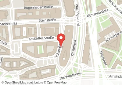 Hotels an der Johanniswall in Hamburg – Unterkünfte, Pensionen und Ferienwohnungen in zentraler Lage