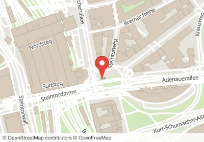 Hotels an der Steintorweg in Hamburg – Unterkünfte, Pensionen und Ferienwohnungen in zentraler Lage
