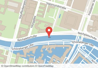Hotels an der Reichpietschufer in Berlin – Unterkünfte, Pensionen und Ferienwohnungen in zentraler Lage