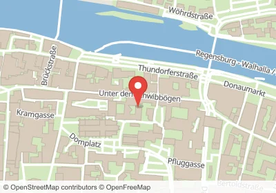 Hotels an der Unter den Schwibbögen in Regensburg – Unterkünfte, Pensionen und Ferienwohnungen in zentraler Lage