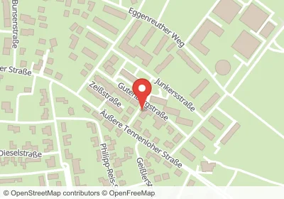 Hotels an der Gutenbergstraße in Erlangen – Unterkünfte, Pensionen und Ferienwohnungen in zentraler Lage