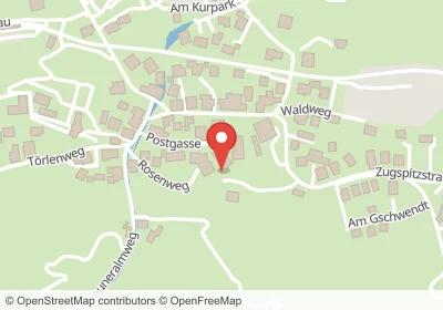 Hotels an der Postgasse in Grainau – Unterkünfte, Pensionen und Ferienwohnungen in zentraler Lage