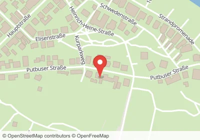 Hotels an der Putbuser Straße in Ostseebad Binz – Unterkünfte, Pensionen und Ferienwohnungen in zentraler Lage