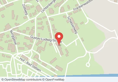 Hotels an der Gustav-Ludwig-Straße in Bad Steben – Unterkünfte, Pensionen und Ferienwohnungen in zentraler Lage