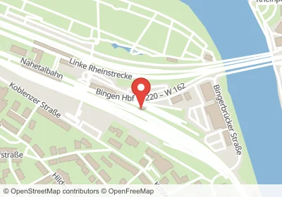Bahnhof Bingen am Rhein – Hotels in der Nähe Hotels an der Bahnhof in Bingen am Rhein – Unterkünfte, Pensionen und Ferienwohnungen in zentraler Lage