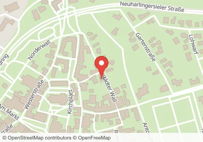 Hotels an der Naustädter Wall in Esens – Unterkünfte, Pensionen und Ferienwohnungen in zentraler Lage