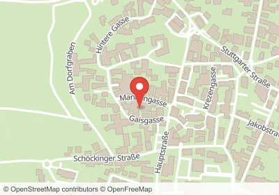 Hotels an der Mannengasse in Korntal-Münchingen – Unterkünfte, Pensionen und Ferienwohnungen in zentraler Lage