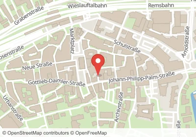 Hotels an der Konstanzer-Hof-Gasse in Schorndorf – Unterkünfte, Pensionen und Ferienwohnungen in zentraler Lage