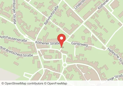 Hotels an der Köthener Straße in Südliches Anhalt – Unterkünfte, Pensionen und Ferienwohnungen in zentraler Lage